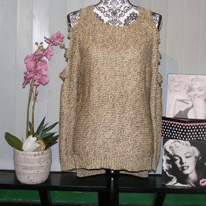 Cold Shoulder Sweater Top Razzle Dazzle